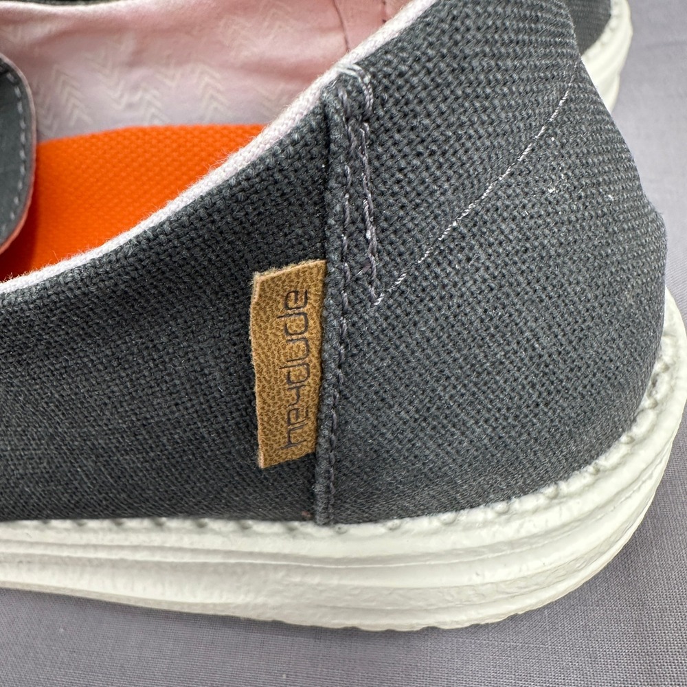 Hey Dude Wendy Slip On Shoes Womens 10 Off Black Chambray Comfort Walking - Picture 5 of 9